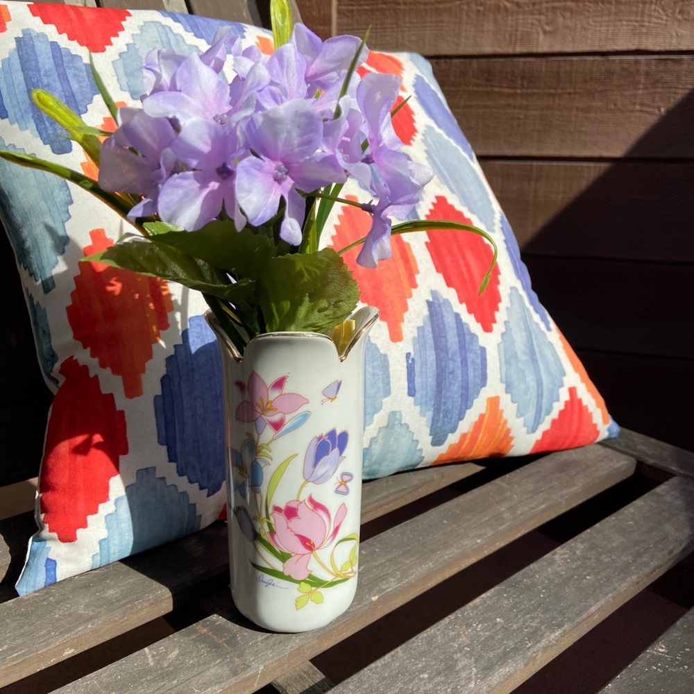 Vintage Small Floral Vase